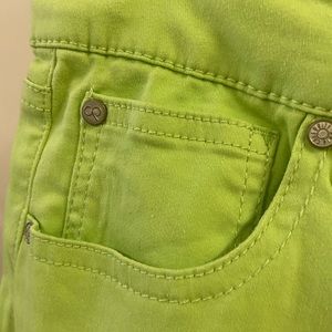 Celebrate Punk Denim Shorts Green Size 11/30